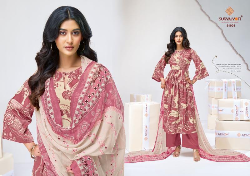 Suryajyoti naisha vol-51 cotton dress material wholesale  - wholesale export